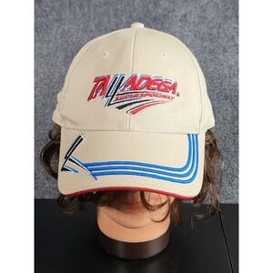 ISC Talladega Super Speedway Hat‎ Beige Adj Racing Cap NASCAR Track Graphic Cars
